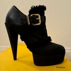 Women’s Fendi Suede Stiletto Booties